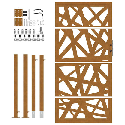 Garden Gate 105x180 cm Weathering Steel Light Design