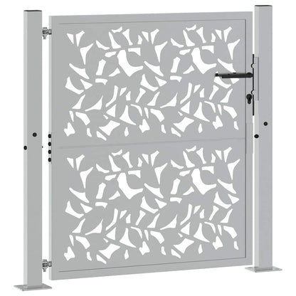 Garden Gate 105x105 cm Weathering Steel Leaf Design