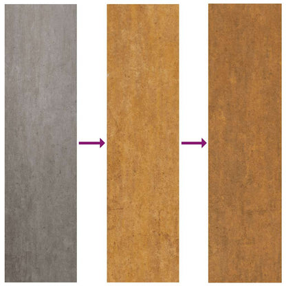 Garden Gate 105x180 cm Weathering Steel Leaf Design