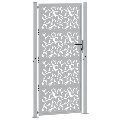 Garden Gate 105x205 cm Weathering Steel Leaf Design