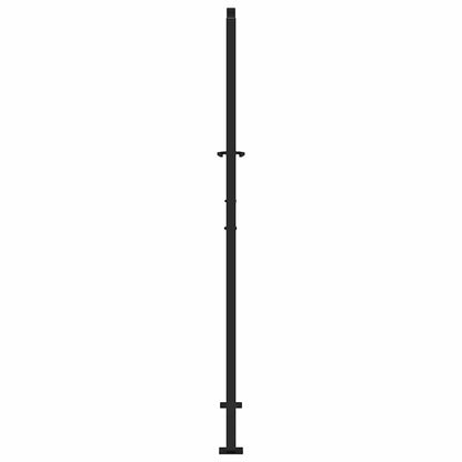 Garden Gate Black 105x180 cm Steel Wave Design