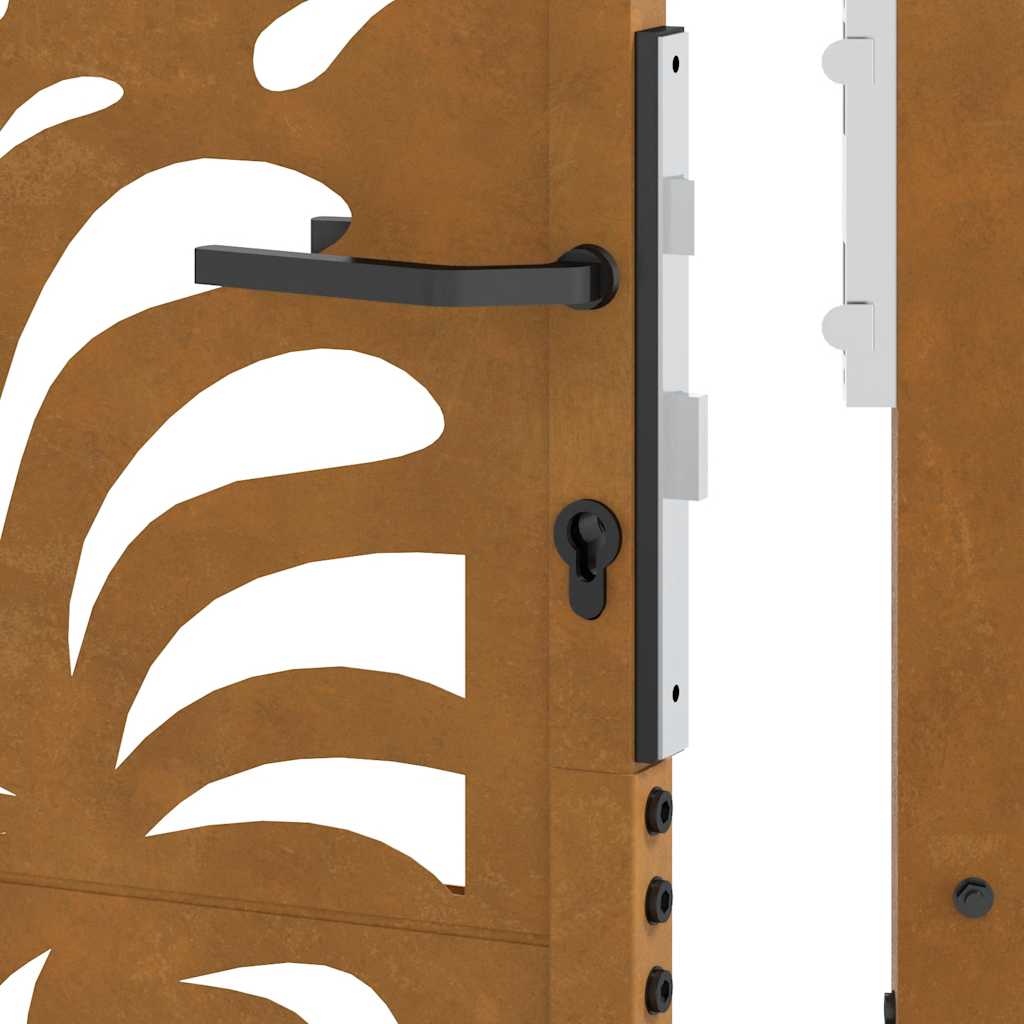 Garden Gate 105x130 cm Weathering Steel Wave Design