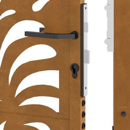 Garden Gate 105x130 cm Weathering Steel Wave Design