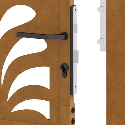 Garden Gate 105x155 cm Weathering Steel Wave Design