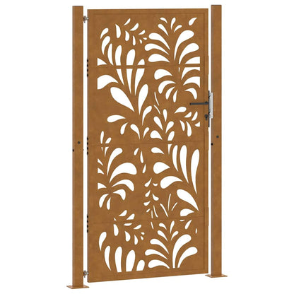 Garden Gate 105x180 cm Weathering Steel Wave Design