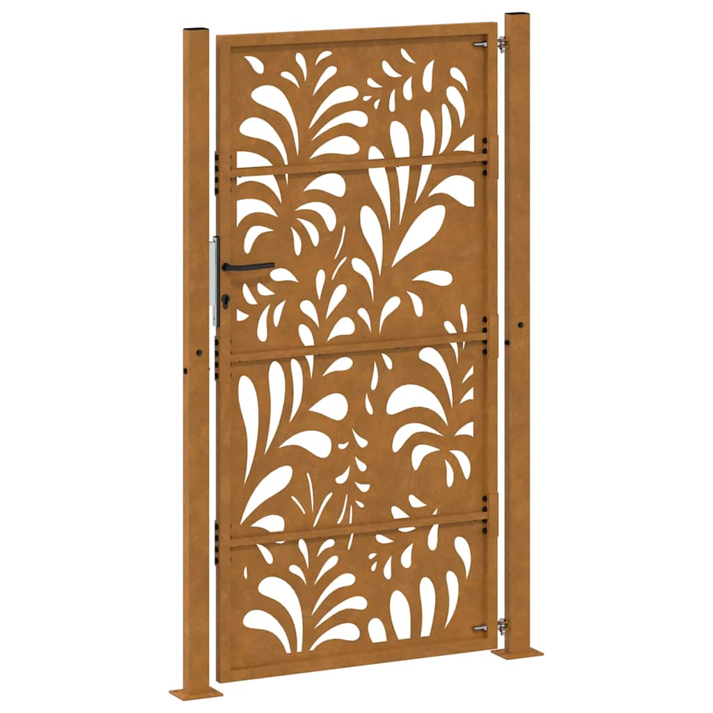 Garden Gate 105x180 cm Weathering Steel Wave Design