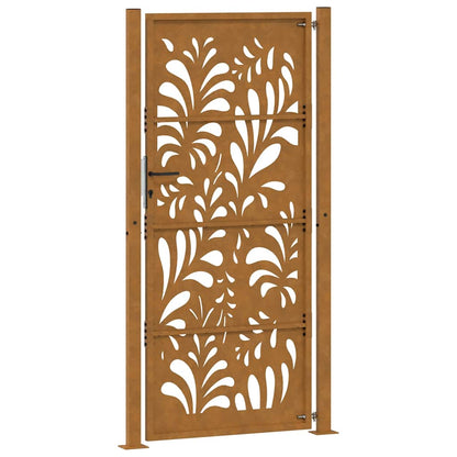 Garden Gate 105x205 cm Weathering Steel Wave Design