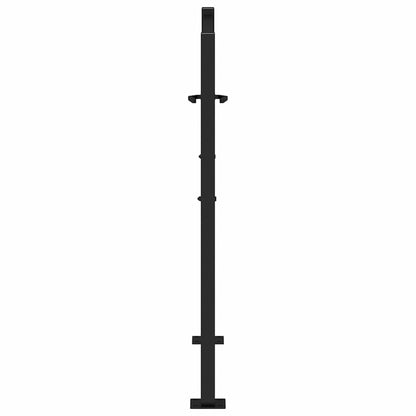 Garden Gate Black 105x106 cm Steel Trace Design