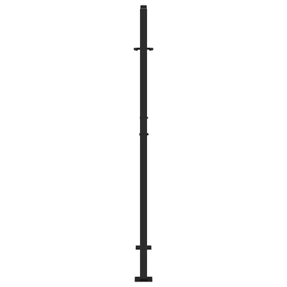 Garden Gate Black 105x155 cm Steel Trace Design
