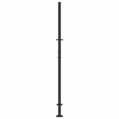 Garden Gate Black 105x180 cm Steel Trace Design