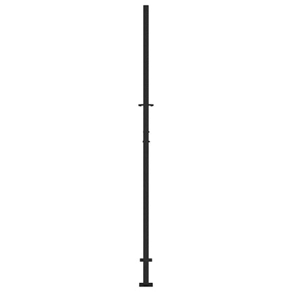 Garden Gate Black 105x205 cm Steel Trace Design