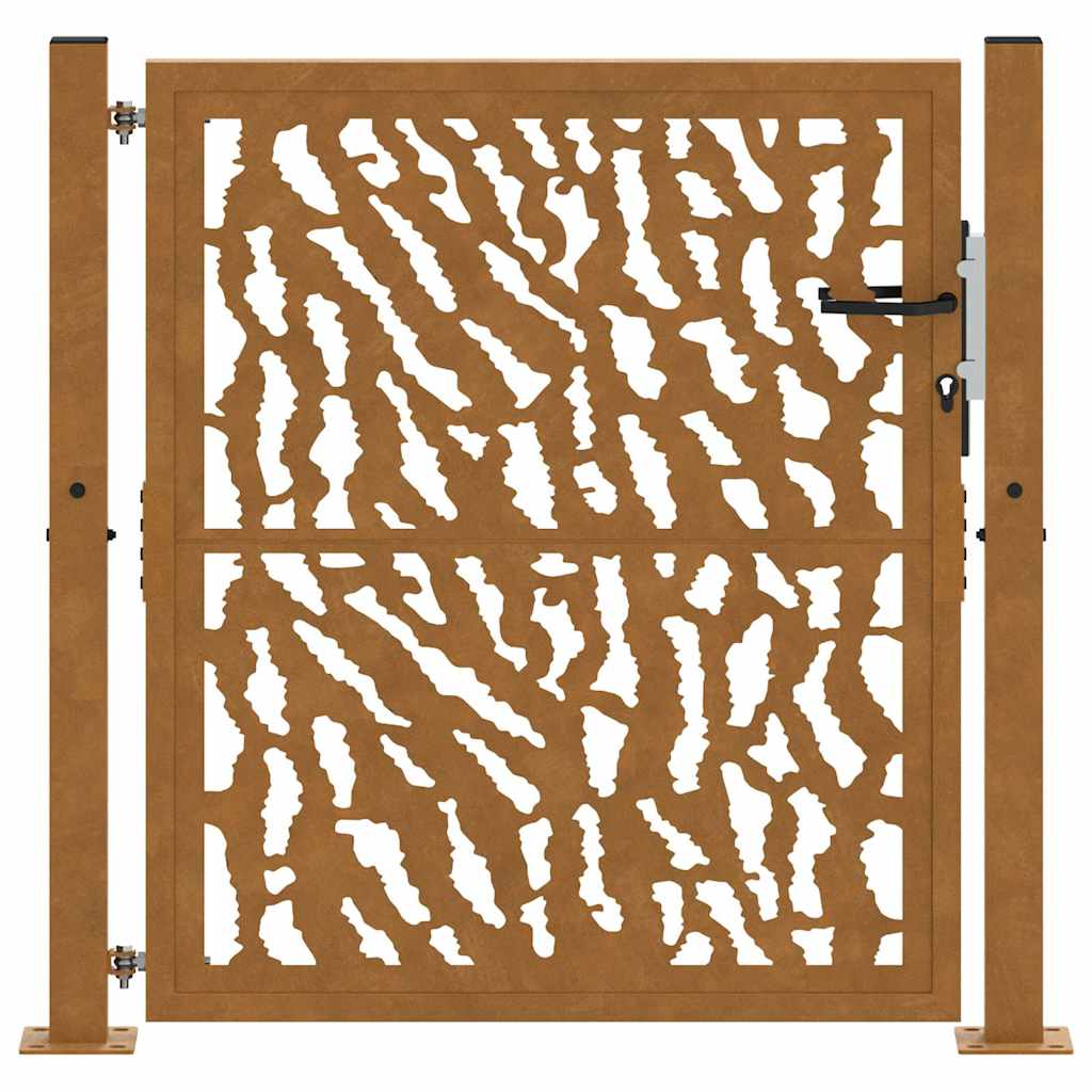 Garden Gate 105x105 cm Weathering Steel Trace Design