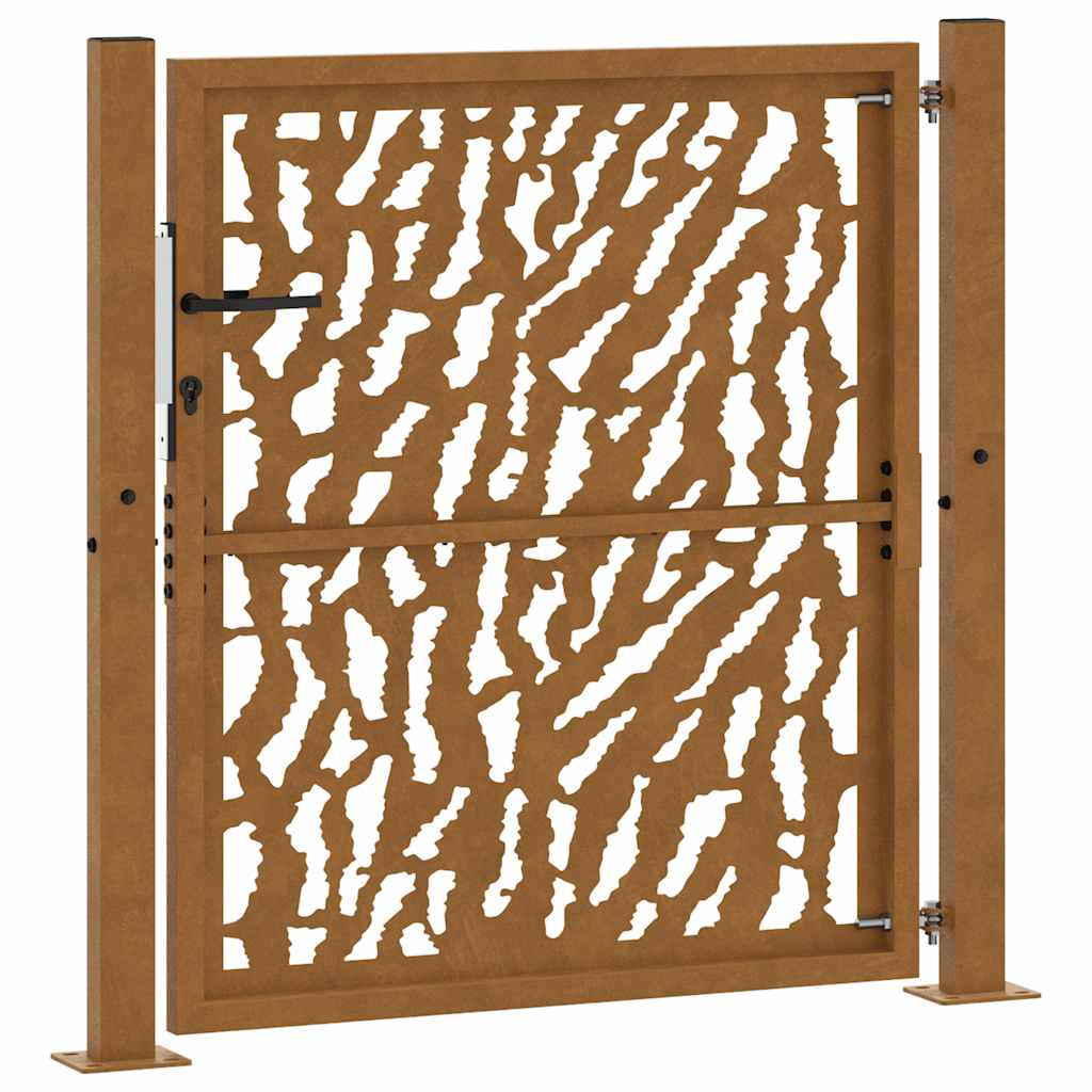 Garden Gate 105x105 cm Weathering Steel Trace Design
