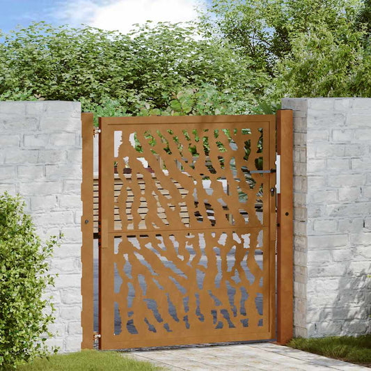 Garden Gate 105x105 cm Weathering Steel Trace Design