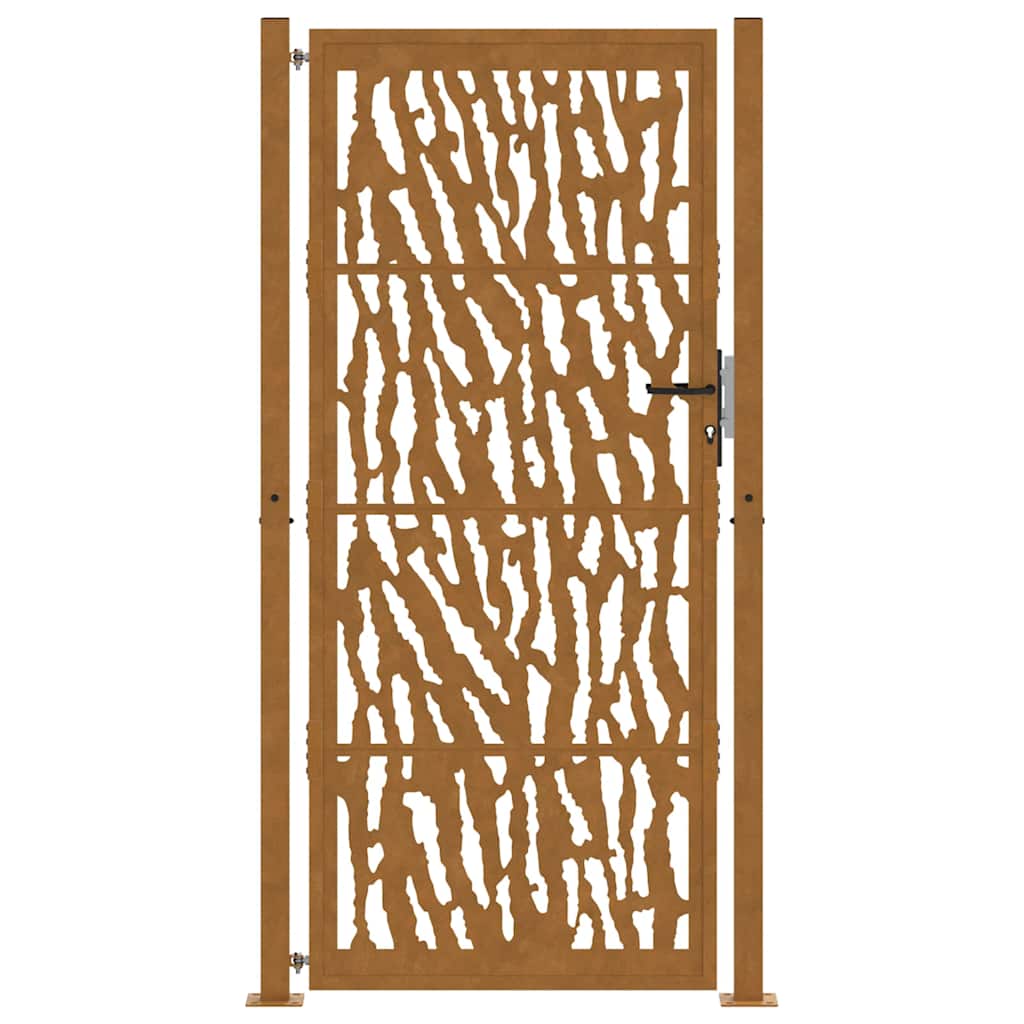 Garden Gate 105x205 cm Weathering Steel Trace Design