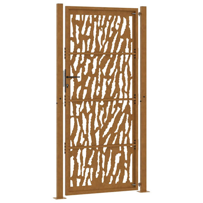Garden Gate 105x205 cm Weathering Steel Trace Design
