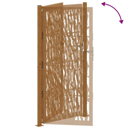 Garden Gate 105x205 cm Weathering Steel Trace Design