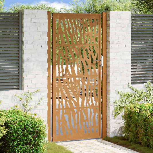 Garden Gate 105x205 cm Weathering Steel Trace Design