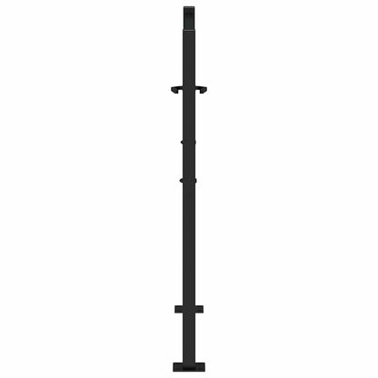 Garden Gate Black 105x106 cm Steel Flame Design