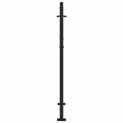 Garden Gate Black 105x130 cm Steel Flame Design