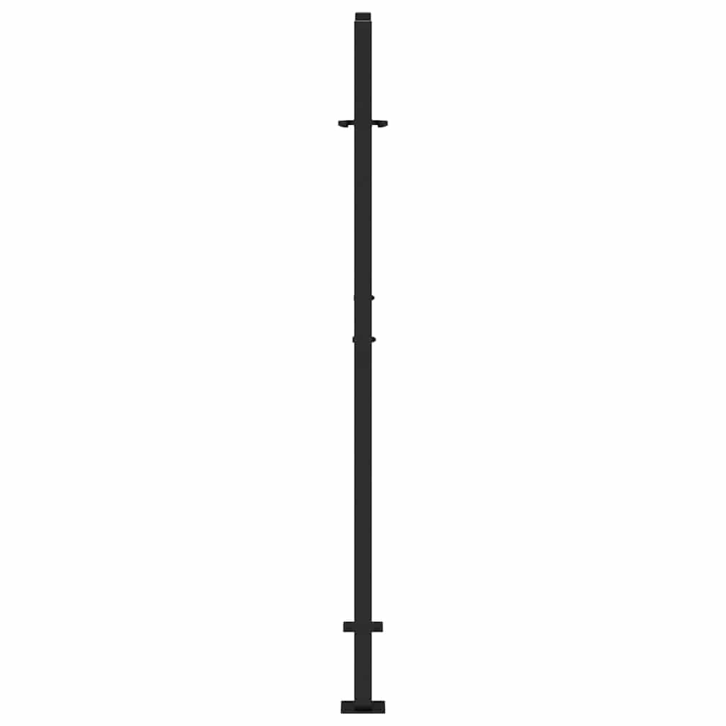 Garden Gate Black 105x155 cm Steel Flame Design