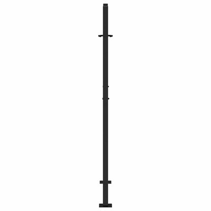 Garden Gate Black 105x155 cm Steel Flame Design