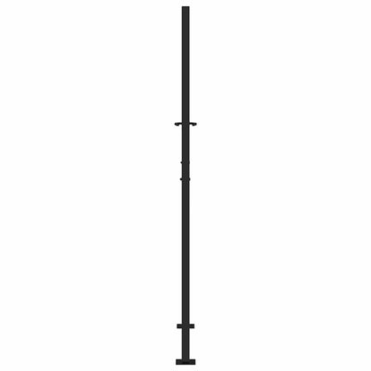 Garden Gate Black 105x180 cm Steel Flame Design
