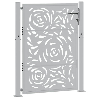Garden Gate 105x130 cm Weathering Steel Flame Design