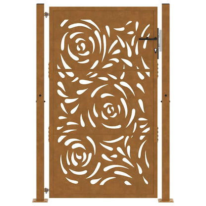 Garden Gate 105x155 cm Weathering Steel Flame Design
