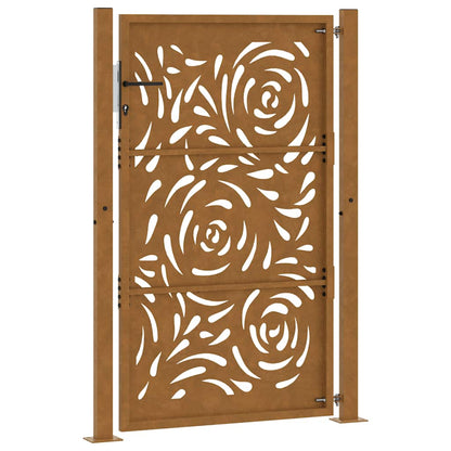 Garden Gate 105x155 cm Weathering Steel Flame Design