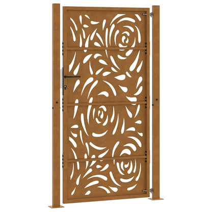 Garden Gate 105x180 cm Weathering Steel Flame Design