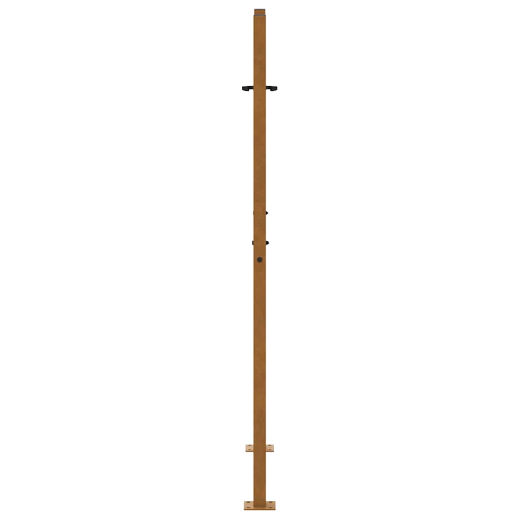 Garden Gate 105x155 cm Weathering Steel Cross Design