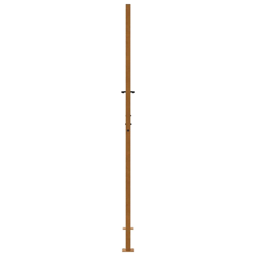 Garden Gate 105x205 cm Weathering Steel Cross Design