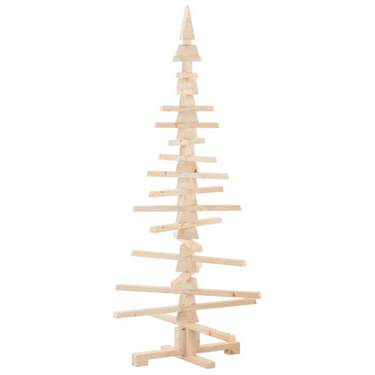 Wooden Christmas Tree for Decoration 150 cm Solid Wood Pine