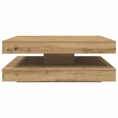 Coffee Table 360-Degree Rotatable Artisan Oak 90x90x34.5 cm
