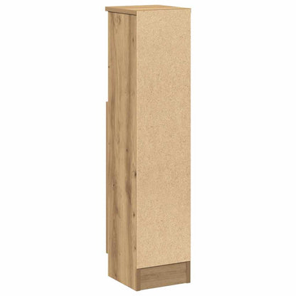 Bathroom Cabinet with Roll Holder Artisan Oak 20.5x22x90 cm