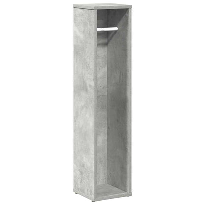Bathroom Cabinet with Roll Holder Concrete Grey 20.5x20x90 cm