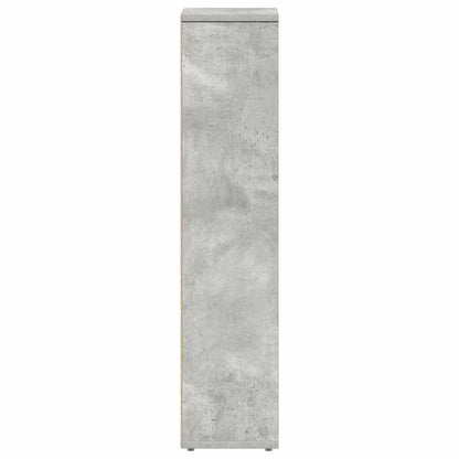 Bathroom Cabinet with Roll Holder Concrete Grey 20.5x20x90 cm