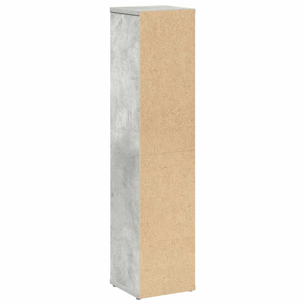 Bathroom Cabinet with Roll Holder Concrete Grey 20.5x20x90 cm