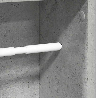 Bathroom Cabinet with Roll Holder Concrete Grey 20.5x20x90 cm