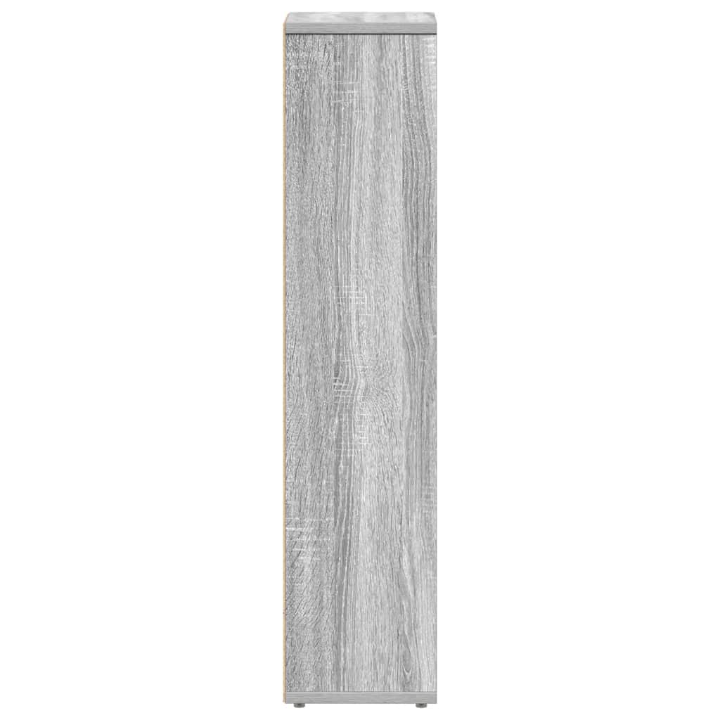 Bathroom Cabinet with Roll Holder Grey Sonoma 20.5x20x90 cm