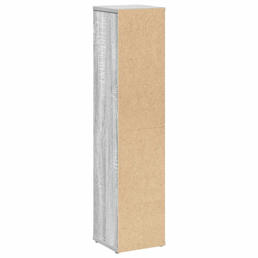 Bathroom Cabinet with Roll Holder Grey Sonoma 20.5x20x90 cm