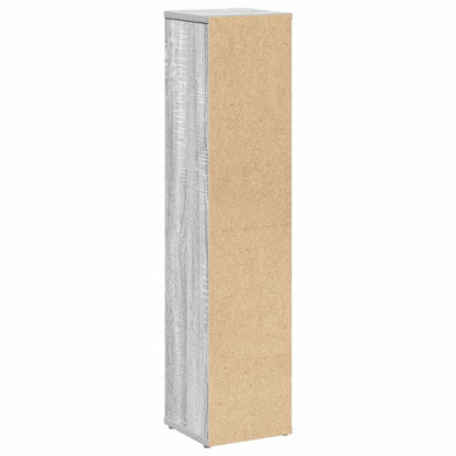 Bathroom Cabinet with Roll Holder Grey Sonoma 20.5x20x90 cm