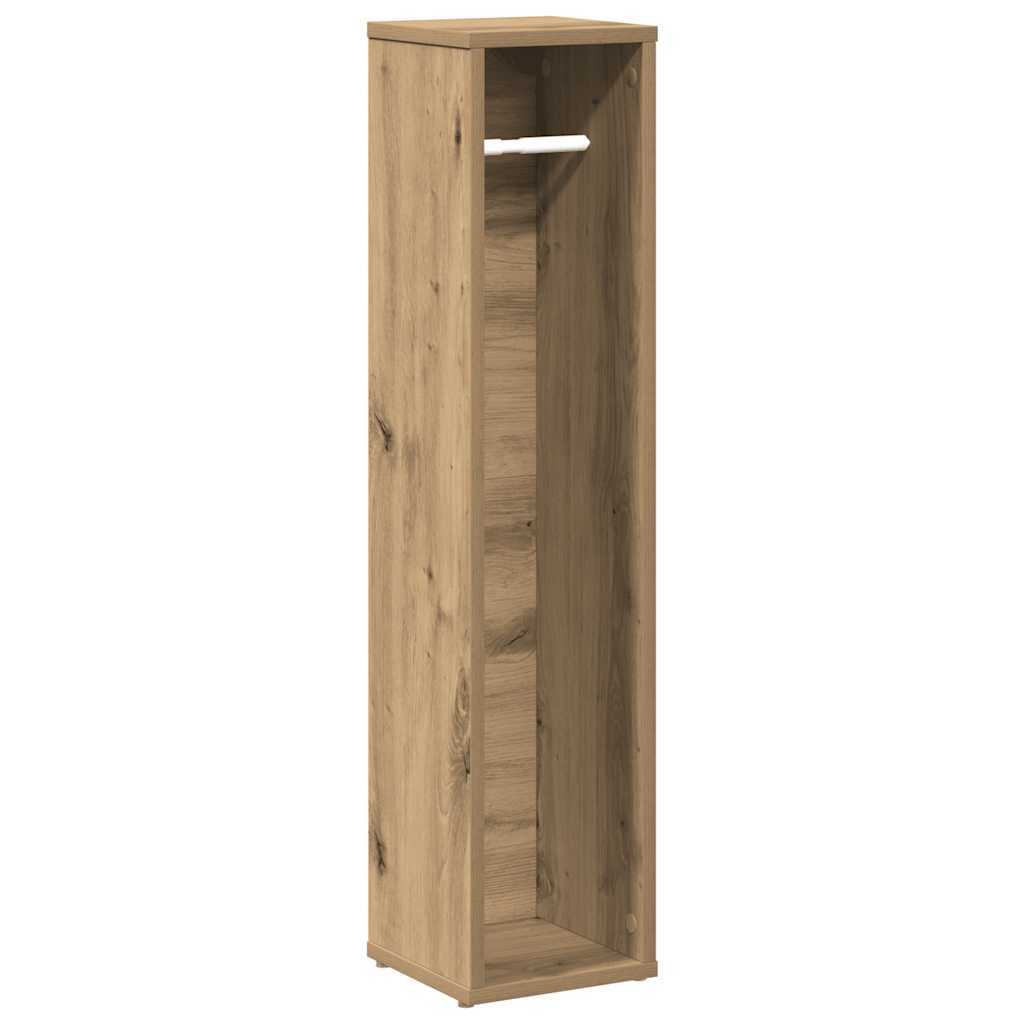 Bathroom Cabinet with Roll Holder Artisan Oak 20.5x20x90 cm
