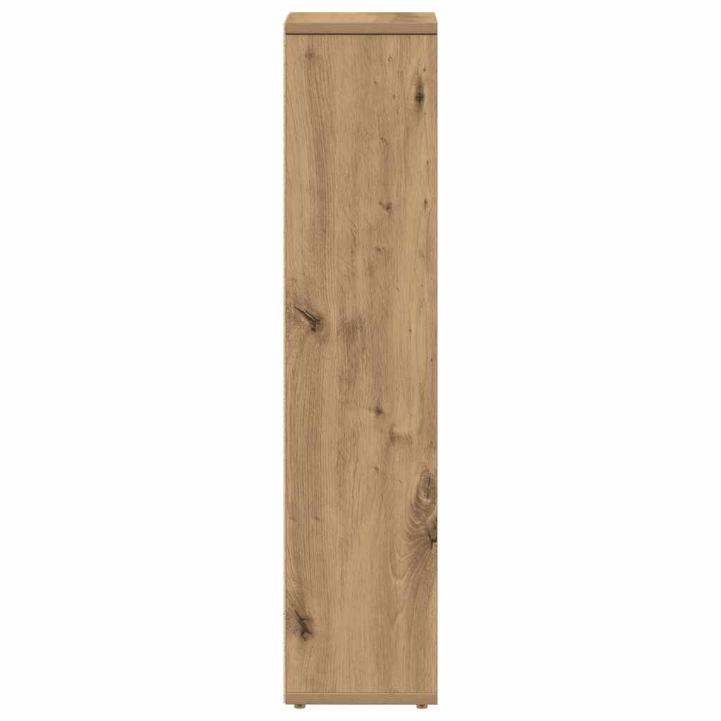 Bathroom Cabinet with Roll Holder Artisan Oak 20.5x20x90 cm