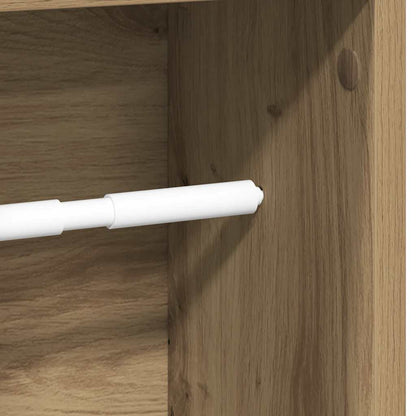 Bathroom Cabinet with Roll Holder Artisan Oak 20.5x20x90 cm