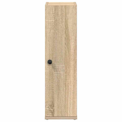 Bathroom Cabinet with Roll Holder Sonoma Oak 20.5x22x72 cm