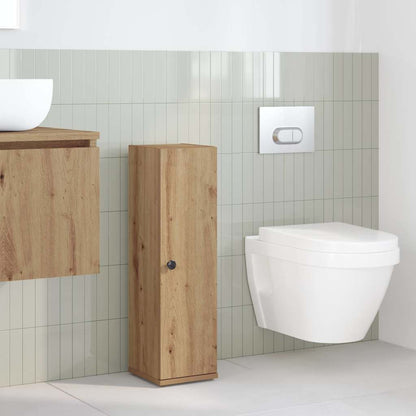 Bathroom Cabinet with Roll Holder Artisan Oak 20.5x22x72 cm