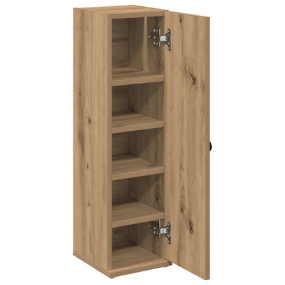 Bathroom Cabinet with Roll Holder Artisan Oak 20.5x22x72 cm