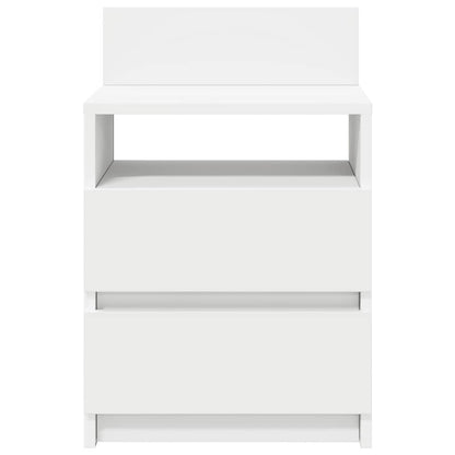 Bedside Cabinets 2 pcs with 2 Drawers White 40x33x60 cm